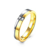 KJ-TGR147-A Ring set of Woman style (1pc ring),Titanium steel in two tone color, Man style KJ-TGR148-A, suggest ordr by set