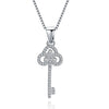 KJ necklaces of KJ-SVN078, 925 silver key pendants with fine jewelry chain, wedding necklace for Woman, Valentine's gift,fashion