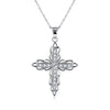 KJ necklaces of KJ-SVN114, 925 silver cross pendants with fine jewelry chain, wedding jewelry for woman, Valentine's gift, best