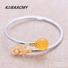 925 sterling silver jewelry inlaid crystal bracelet female natural beeswax