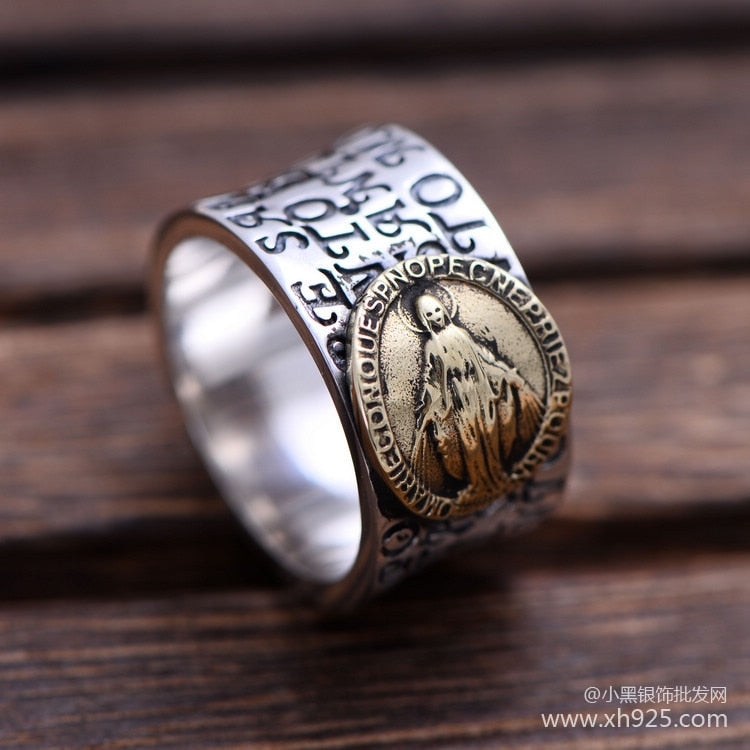 Black silver jewelry   925 sterling silver jewelry Madonna Maria