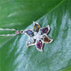 Boutique jewelry Natural Tourmaline Pendant female models 925, sterling Silver Plated Platinum, rose gold, candy color