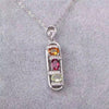 Boutique jewelry Natural tourmaline 925 silver precious gemstone female Pendant