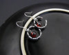 Fine jewelry 925 sterling silver agate garnet corundum green agate earrings fashion earrings