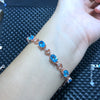 Fine jewelry Blue Topaz female Bracelet   925 sterling silver single main 1.5 carat stone