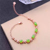 Fine jewelry Jade bracelet, 925 silver inlay, natural and Tian Biyu bracelet, sterling silver jewelry