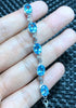 Fine jewelry Natural Topaz Stone Bracelet   925 sterling silver inlaid support identification