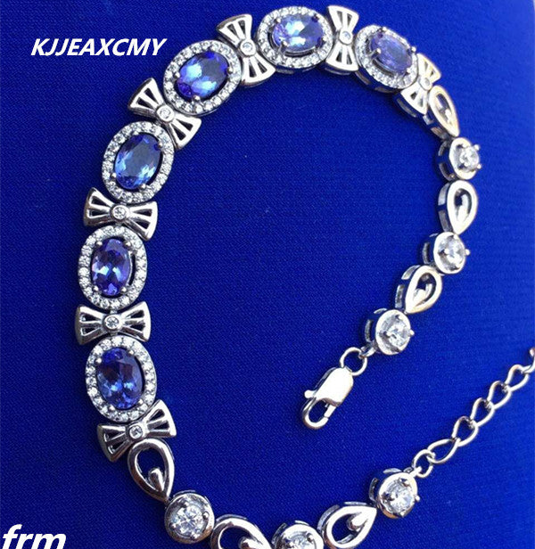 Fine jewelry Natural rock girl Bracelet 925 sterling silver inlaid classic elegant bow knot style hot sell