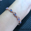 Fine jewelry Natural stone bracelet bracelet   supply factory, 925 Sterling Silver Inlay