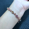 Fine jewelry Natural tourmaline 925 silver inlaid in kind photos, new sterling silver bracelet bracelet