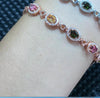 Fine jewelry Natural tourmaline female Bracelet  , 925 sterling silver inlaid new products hot