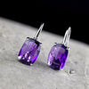 Fine jewelry S925 silver jewelry earrings are Handmade section lady Amethyst Earrings