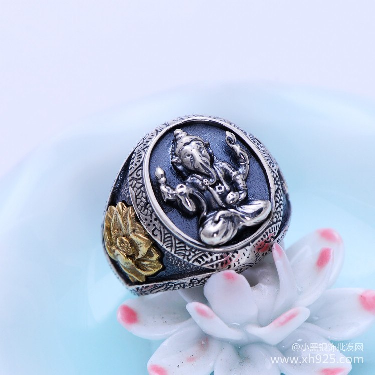 Recommended deals Thailand Silver new handmade men's super personality skull atmospheric models ring