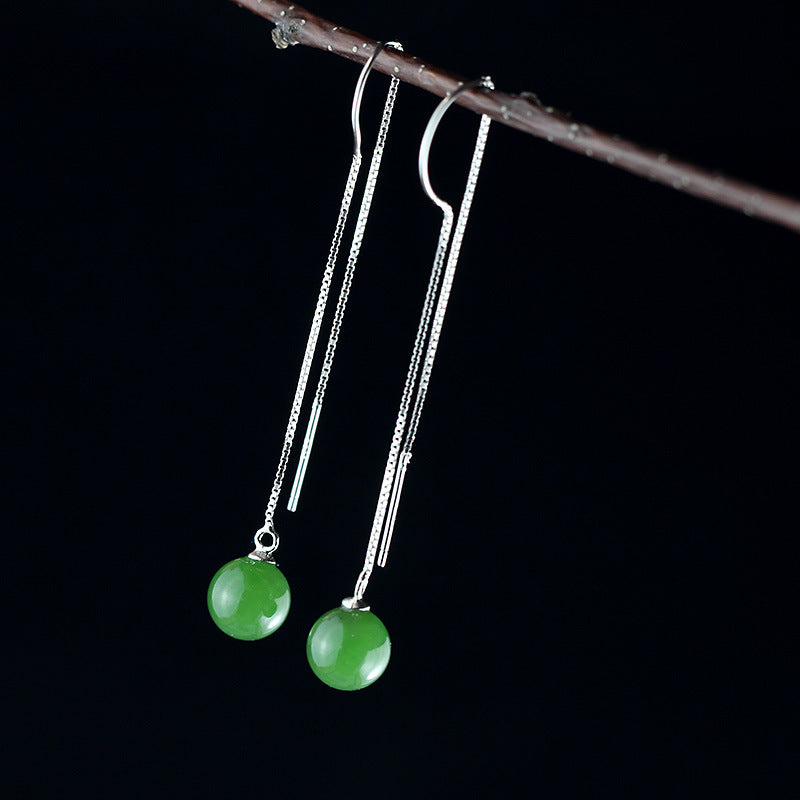 S925 Sterling Silver Jewelry Ladies fashion jewelry and Jasper earrings earrings