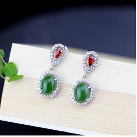 S925 pure silver jewelry earrings   fashion ladies and Tian Biyu Earrings refreshing new products