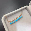 boutique jewelry 925 Silver Natural Beauty Turquoise Women Necklace high porcelain blue