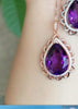 boutique jewelry,925 Sterling Silver Inlaid Amethyst Women's Necklace + Pendants   send chain