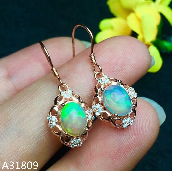 boutique jewelry 925 pure silver inlaid natural ooped female earrings with elliptical micro inserts.