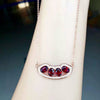 boutique jewelry 925 silver natural Mozambique garnet female models necklace
