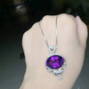 boutique jewelry,Amethyst Women's Pendant in 925 Silver Upgrade