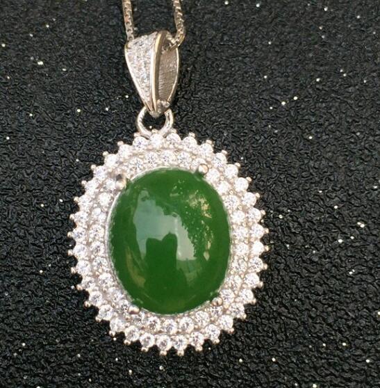 boutique jewelry,Around the diamond section of the jeans section of the pendant   925 silver mosaic Xinjiang