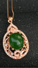 boutique jewelry,Hetian Biyu female pendant pride pull style hot 925 silver mosaic spinach green