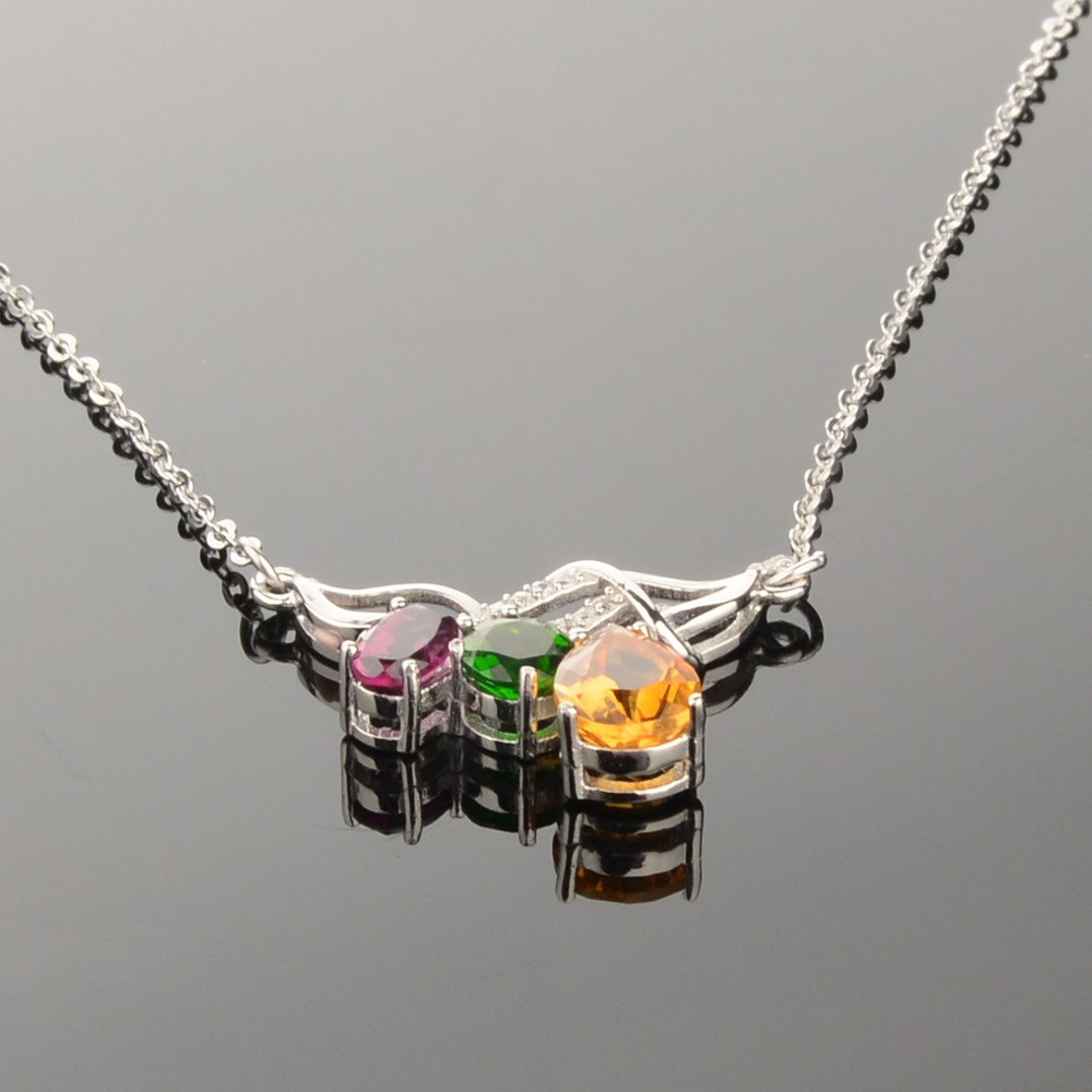 boutique jewelry,Natural colorful treasure necklace colorful 925 silver