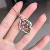 boutique jewelry, Women's natural tourmaline pendants, pendants, jewelry  , S925 silver, pure silver
