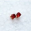 fine jewelry 925 Pure silver inlaid with natural garnet female ear nail jewelry