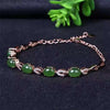 fine jewelry 925 Pure silver inl natural and field jasper female style bracelet pendant wildflower curve chain nmbgy