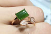 fine jewelry 925 Pure silver inl natural jasper female ring jewelry gemstone simple plant leaf design