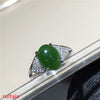 fine jewelry 925 Pure silver inl natural jasper female style ring jewelry gemstone simple plant leaf curve inl dia