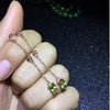 fine jewelry 925 Pure silver inl natural olive-stone female style eardrop earrings line inl jewelry silver