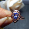 fine jewelry 925 Silver inlaid with natural tanzanite diamond ring is optional