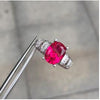 fine jewelry 925 Silver ruby red corundum ring jewelry.sde