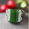fine jewelry 925 pure silver inlaid with natural jasper ring jewelry.hg