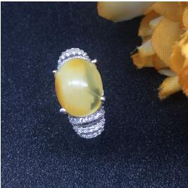 fine jewelry 925 silver beeswax ladies' ring is simple and generous.