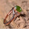 fine jewelry 925 silver inlaid natural jade ring jewelry gkhe