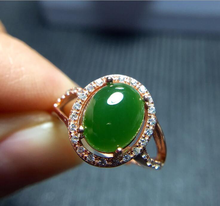 fine jewelry 925 silver inlaid natural jasper ring with two colors to choose from.