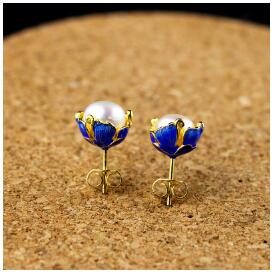 fine jewelry S925 fashion ladies red corundum earrings with earrings and earrings