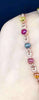 fine jewelry S925 inlaid natural tourmaline 8 pieces of gem women's bracelet inlaid to order  .