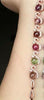 fine jewelry S925 pure silver bracelet natural blue wave flowers 6 gem female jewelry  .