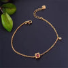 fine jewelry S925 pure silver bracelet natural tourbillon square female bracelet   jewelry.