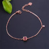 fine jewelry S925 pure silver bracelet natural tourbillon square female bracelet   jewelry.