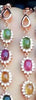 fine jewelry S925 pure silver bracelet natural tourmaline colorful female bracelet   jewelry.