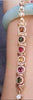 fine jewelry S925 pure silver bracelet natural tourmaline with zircon bracelet   jewelry.