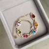 fine jewelry S925 silver inl natural color potopa stone multi - color bracelet crystal jewelry