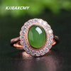 high-end 925 silver inlaid natural Jasper ring, fashionable lady boutique and Tian Yu ring