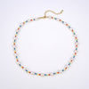 KKBEAD Bohemian Colorful Beads Necklace Ckoker for Women Boho Natural Freshwater Pearls Necklace Collar Jewelry Friendship Gift
