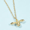 Fashion New High Quality Cute Bee Necklace Fine Jewelry Silver Gold Color Honey Bee Pendant Necklace For Women Popular